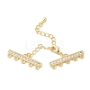 Brass Micro Pave Cubic Zirconia Chain Extender KK-L216-004D-G-1