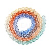 Gradient Color Baking Paint Glass Bead Strands X1-DGLA-A039-T4mm-A014-2