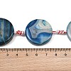 Natural Banded Agate Coin Beads Strands GG-CBAE0EB-06D-4