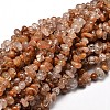 Natural Rutilated Quartz Chip Beads Strands X-G-E271-91-1