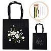 DIY Ethnic Style Embroidery Canvas Bags Kits DIY-WH0292-89-1