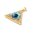Golden Brass Pendants KK-L209-007G-02-2