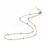 Ion Plating(IP) 304 Stainless Steel Satellite Chain Necklace for Men Women NJEW-K245-011A-1