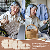 Wooden Crochet Basket Base TOOL-WH0051-16-5