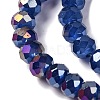 Baking Electroplate Glass Beads Strands DGLA-A039-J8mm-B04-3
