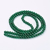 1Strand Dark Green Transparent Crackle Glass Round Beads Strands X-CCG-Q001-6mm-17-2