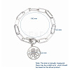 304 Stainless Steel Charm Bracelets BJEW-JB05033-6