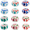 18Pcs 6 Colors Handmade Porcelain Beads PORC-PA0001-31-7