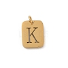 304 Stainless Steel Charms STAS-R001-01G-K-1