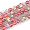 Synthetic Moonstone Beads Strands G-R375-8mm-A17-2