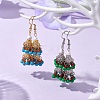 2 Pairs 2 Colors 304 Stainless Steel Dangle Earrings EJEW-MZ00130-2