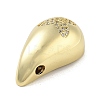Rack Plating Brass Micro Pave Clear Cubic Zirconia Pendants KK-H474-18G-14-2
