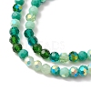 Electroplate Glass Beads Strands EGLA-YW0002-A05-2