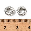 Brass Micro Pave Cubic Zirconia Beads KK-C155-14P-3