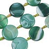 Natural Banded Agate Coin Beads Strands GG-CBAE0EB-06C-2