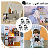Cute Mini Plastic Foldable Chair DJEW-WH0015-79B-7