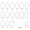 32Pcs Alloy Oval Open Back Bezel Connector Charms FIND-CA0011-77P-1