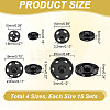 4 Styles Alloy & Brass Buttons BUTT-PH0001-33B-2