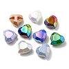 UV Plating Rainbow Iridescent Acrylic Beads OACR-P010-03-2