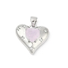 Brass Micro Pave Clear Cubic Zirconia Pendants KK-R213-13P-1