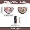 2Pcs Natural Abalone Shell/Paua Shell Beads SSHEL-LP0001-02-2