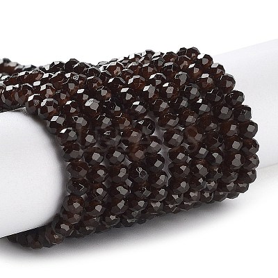 Baking Paint Imitation Jade Glass Bead Strands X-DGLA-A034-J4MM-A11-1