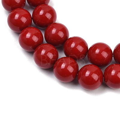 Shell Pearl Beads Strands BSHE-K015-12mm-01-1