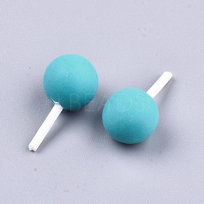 Handmade Polymer Clay 3D Lollipop Embellishments X-CLAY-T016-82B-1
