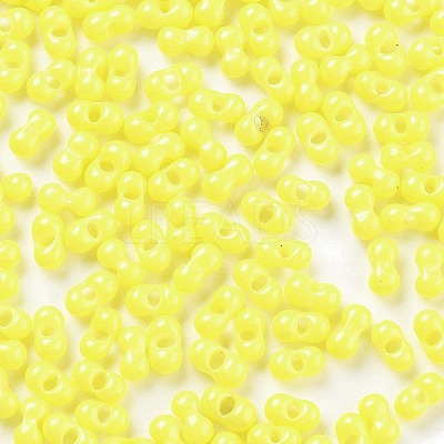 Baking Paint Glass Seed Beads SEED-A033-04I-1