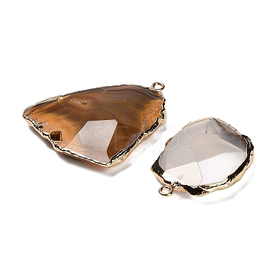 Natural Agate Big Pendants G-Z088-04G-1