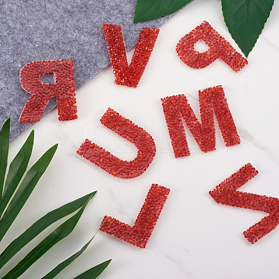 Alphabet Rhinestone Patches FW-TAC0001-01A-1