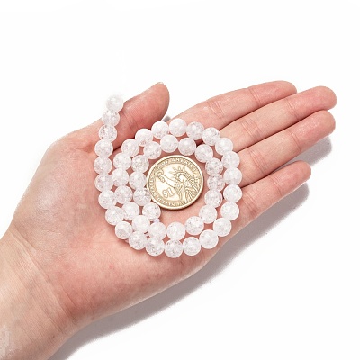 Natural Crackle Quartz Beads Strands G-D840-01-8mm-1