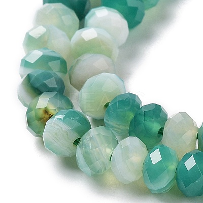 Natural Banded Agate/Striped Agate Beads Strands G-E605-A02-01C-1