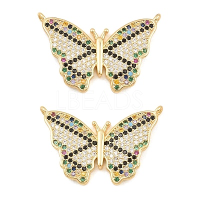 Brass Micro Pave Cubic Zirconia Pendants CU-CBA908F-05G-08-1
