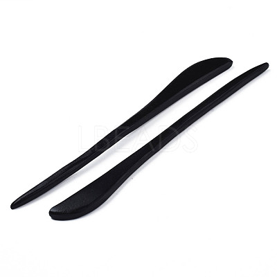 Vintage Schima Wood Hair Sticks Findings OHAR-N008-09-1