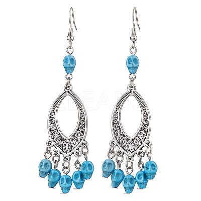 2 Pairs Brass Dangle Earrings EJEW-JE05890-05-S-1