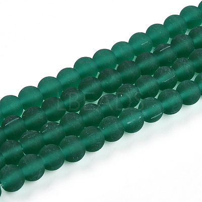 Transparent Glass Beads Strands GLAA-T032-T6mm-MD21-1