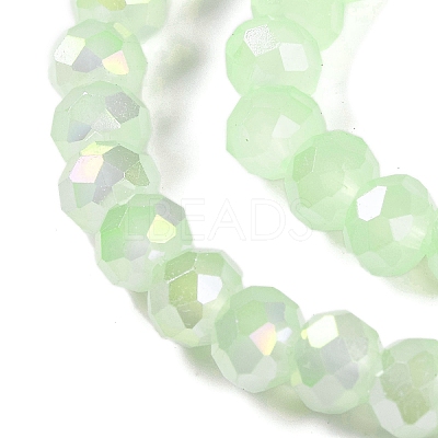 Baking Electroplate Glass Beads Strands LS-DGLA-A039-J6MM-B17-1
