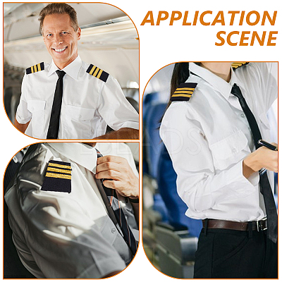 Silk Aviation Epaulette AJEW-CY0002-53A-1