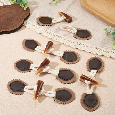 5 Pairs Resin Buttons BUTT-TA0001-48D-1