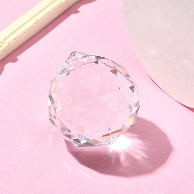Transparent K9 Glass Pendants GLAA-YW0001-101-1