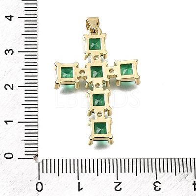 Brass Pave Cubic Zirconia Pendants CU-CBAE7DF-11G-C01-1