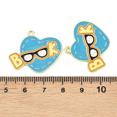 Alloy Enamel Pendants ENAM-L055-01J-01-1