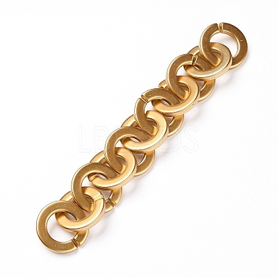 3Strands 3 Colors Handmade Opaque Spray Painted Acrylic Rolo Chains AJEW-SZ0001-64A-1