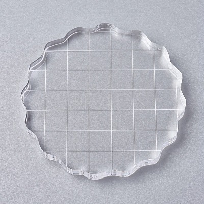Acrylic Stamping Blocks Tools X-OACR-WH0003-26C-1