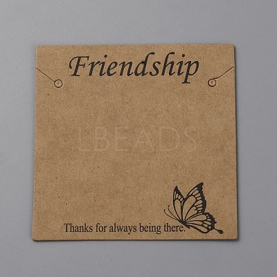 Kraft Paper Jewelry Display Cards CDIS-TAC0010-04C-1