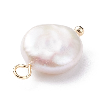Natural Baroque Pearl Keshi Pearl Pendants X-PALLOY-JF01494-01-1