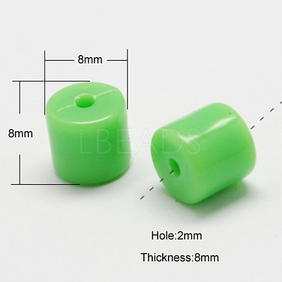 Solid Colour Acrylic Beads SACR-S164-M-1