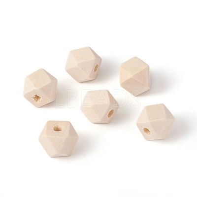 Natural Unfinished Wood Beads WOOD-E010-01B-1