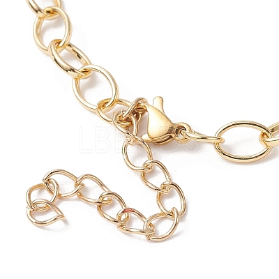 Waxed Cotton Cords Braided Link Bracelets BJEW-JB09963-01-1